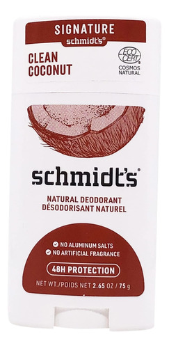Schmidts Desodorante Desodorante De Coco Limpio, 2.65 Onzas