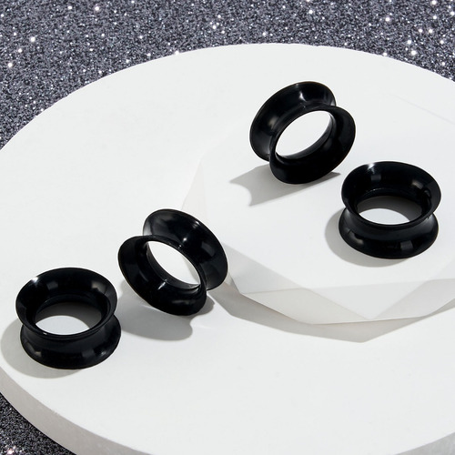 Expansor De Túnel Silicona Piercing Para Oreja Modelo Básico