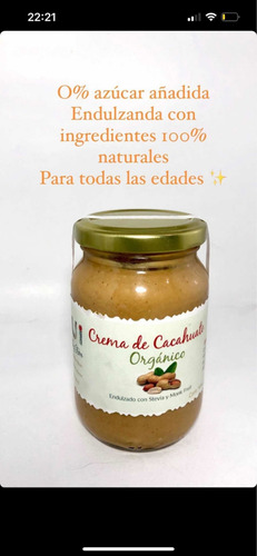 Crema De Cacahuate Sin AzĂșcar