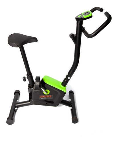 Bicicleta Fija Tradicional Con Display Regulable Fitness Color Negro/verde