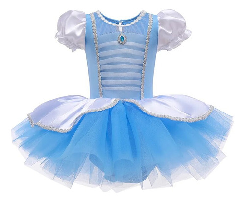 Vestido De Ballet Para Niña Nieve Rapunzel Cinderella Elsa
