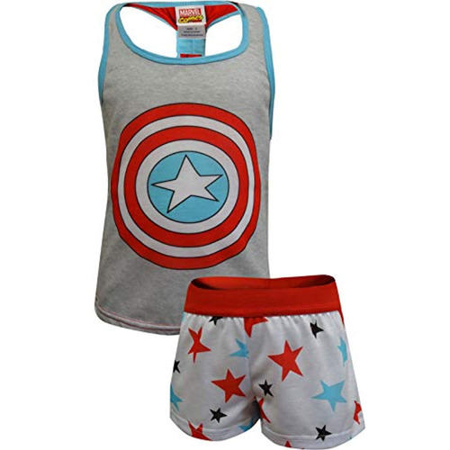 Marvel Comics Girls Comics Capitán América Shortie Pajama