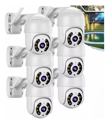 Kit 6 Câmera A8 P. D Água Wifi Zoom 4x Icsee Promoção,