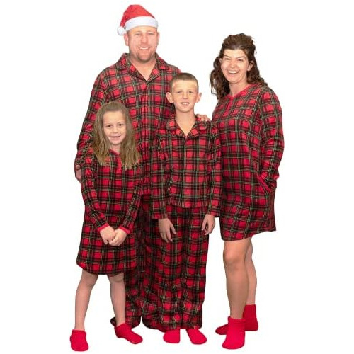 Conjunto De Pijamas De Navidad Juego Familia Calcetines...