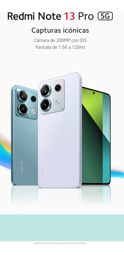 Celular Redmi Note 13 Pro 5g Color Violeta 256gb Dual Sim 12gb Ram (Nuevo con caja abierta)