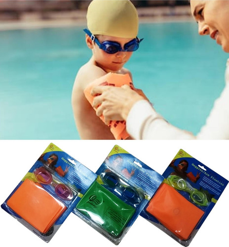 Lentes De Natación Con Flotador Para Brazos Niño Y Niña R4