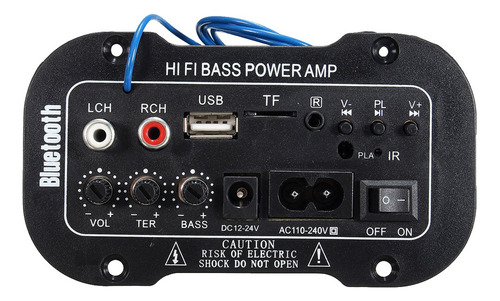 Amplificador Bluetooth For Coche Bass Power Amp Manos Libre