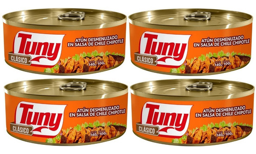 4 Atún Tuny En Salsa De Chipotle 140 Gr C/u