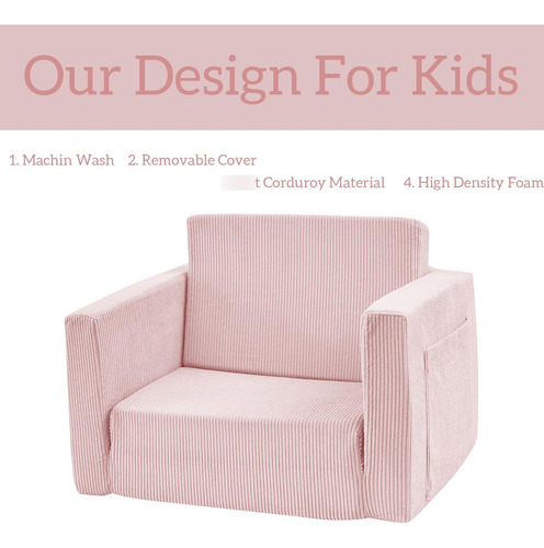 Sofá Plegable Para Niños Con Relleno De Espuma Sofá Para