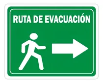 Comprar Señalamientos Seguridad Protección Civil Calibre 40 Color Ruta Evacuación Derecha