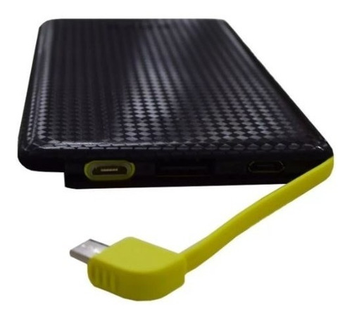 Carregador Portatil Kapbom 5000 Mah Com Adaptadores Cor Preto