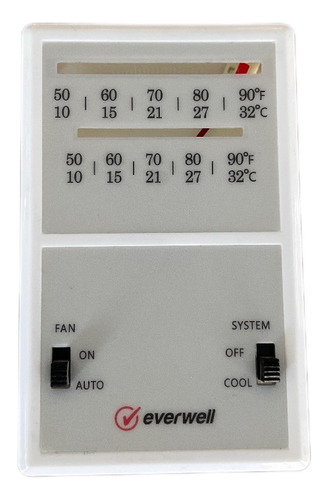 Termostato Analógico Aire Acondicionado Everwell Th-57.