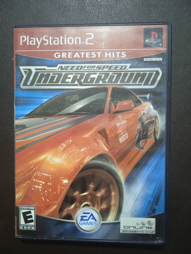 Need For Speed Underground (sin Manual) - Play Station 2 Ps2