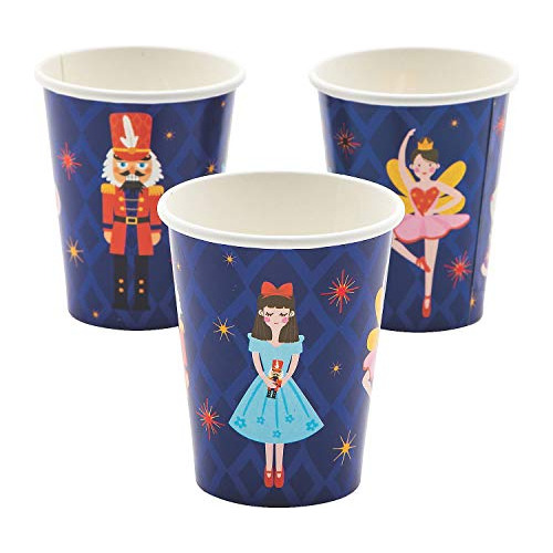 Vaso De 9 Oz Nutcracker, Suministros Fiestas, 8 Piezas