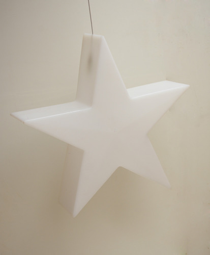 Lampara Colgante  Estrella Led Plastico Resistente + Lampara