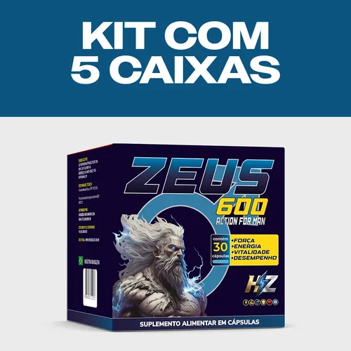 Zeus 600 Action For Man Heruszeus Kit 5 Caixas C/30 Capsulas Zeus 600 Action For Man Heruszeus Kit 5 Caixas C/30 Capsulas