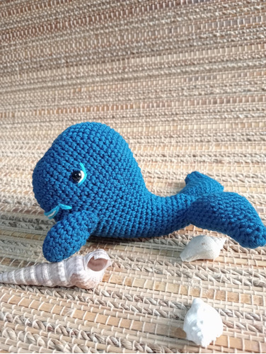 Ballenita Peluche Tejido-amigurumi Antialergico- Ecoamigable