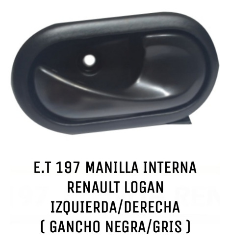 Manilla Interna De Renault Logan Dere/izq Del/tras.