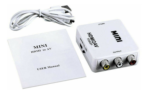 Imagen 6 de 10 de Adaptador Hdmi A Rca Av Audio Video Ps4 Bluray Pc Laptop Etc