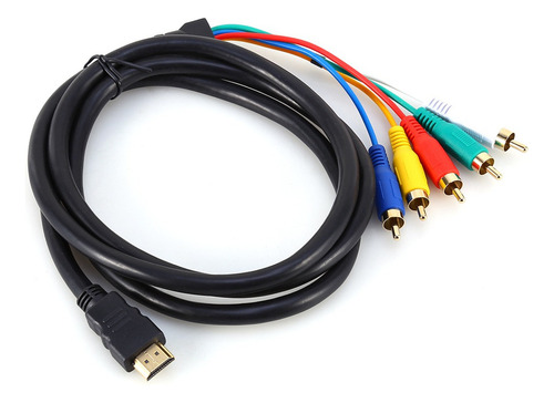 Convertidor De Audio Y Vídeo Hdmi Macho A 3 Rca Av De 0,5 M,