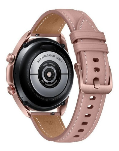 Imagen 4 de 4 de Samsung Galaxy Watch3 1.2" caja 41mm de acero inoxidable mystic bronze, malla marrón claro de cuero y bisel mystic bronze SM-R850