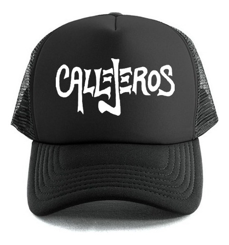 Gorra Negra Trucker - Callejeros Rock Nacional - Unisex Moda