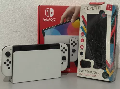 NINTENDO SWITCH OLED BRANCO - Escorrega o Preço