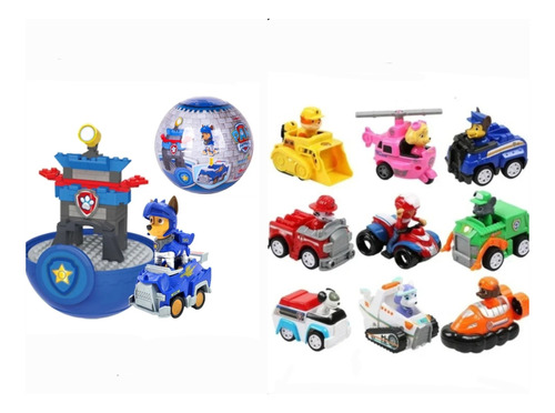 Set Paw Patrol Patrulla Canina 10 Piezas Con Envio Gratis