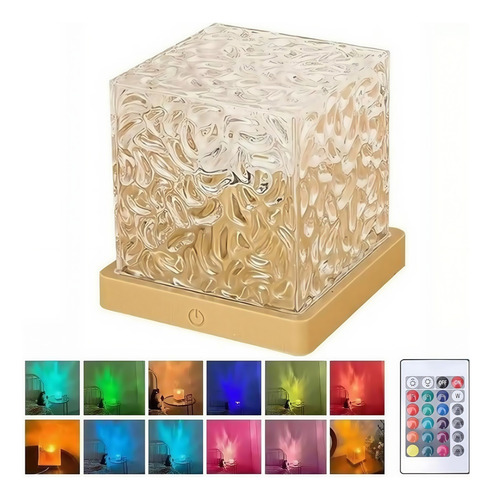 Lámpara Aurora Boreal, Patrón Agua Dinámico Luz Led 16 Color