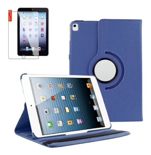 Funda Compatible iPad 9na Generacion 10.2 Giratoria + Vidrio