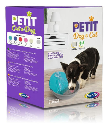 Fuente De Agua Para Perros Y Gatos 2 Litros Con Filtro Petit