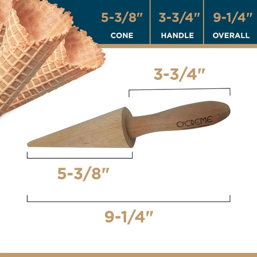 O'creme Pizzelle Roller / Krumkake Cone / Molde Con...