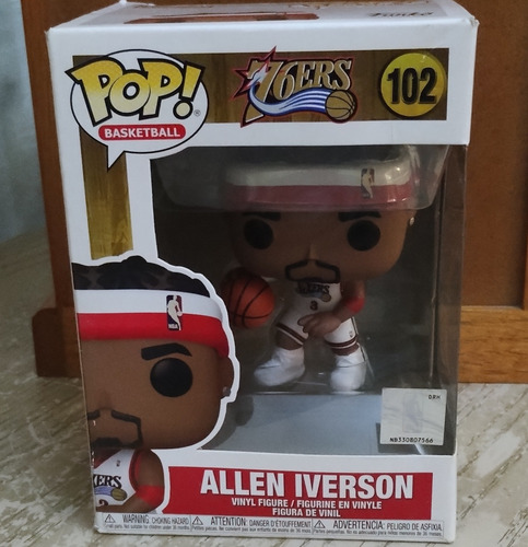 Allen Iverson: Funko Pop Basketball, Original Excelente (Usado)