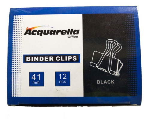 Ganchos Mordaza Binder Clips #41 De 41mm 1 5/8  Acquarella