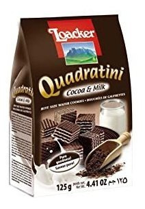 Loacker Quadratini Prima De Cacao Y Leche Galletas De La Obl