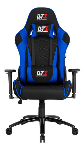 Cadeira de escritório DT3sports Mizano gamer ergonômica  azul com estofado de couro sintético