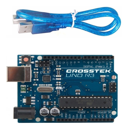 Arduino Uno R3 Compatible Chip Desmontable Atmel + Cable Usb