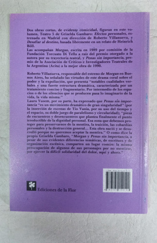 Teatro 5 - Griselda Gambaro - Edic. De La Flor (Usado)