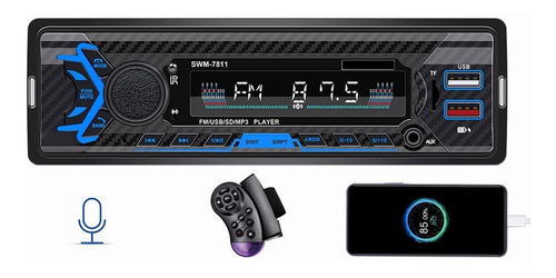 Estereos Para Auto 1 Din Bluetooth 2 Usb, Carga Rápida 2.1a