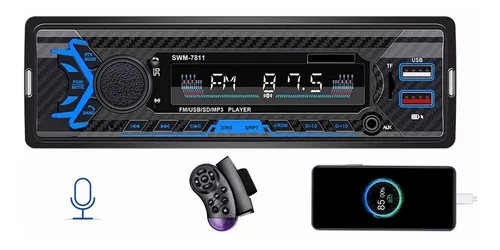 comprar Estereos Para Auto 1 Din Bluetooth 2 Usb, Carga Rápida 2.1a
