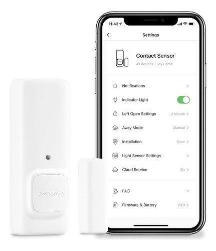 Switchbot Sensor De Contacto De Alarma De Puerta, Alarma Ina