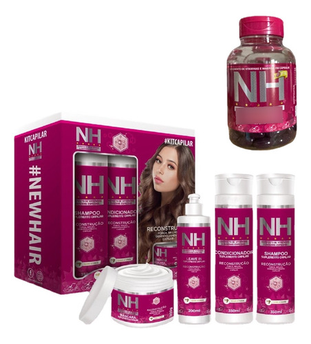 Kit Crescimento Capilar New Hair Belkit ( 5 Produtos)