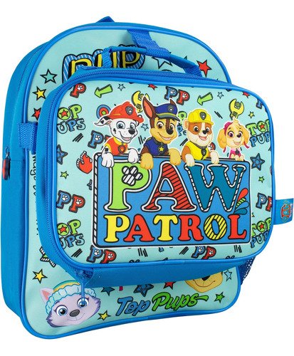 Mochila Paw Patrol Con Lonchera | Mochilas Infantiles | Azul