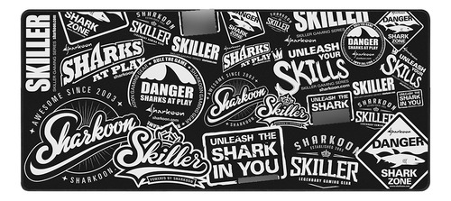 Mouse Pad Gamer Alfombrilla Ratón Skiller Sgp2 Xxl Sharkoon Negro Skiller