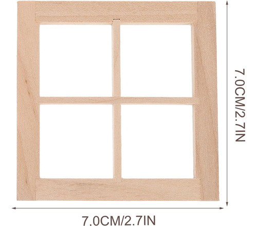 4 Uds. Marco De Ventana Para Casa De Muñecas En Miniatura, M