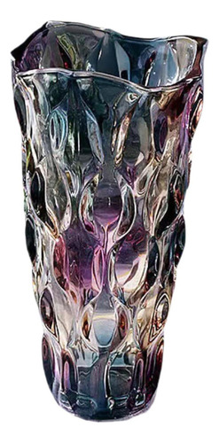 S Vase De Vidrio Florero De Escritorio Ornamento 13x24x7.5cm
