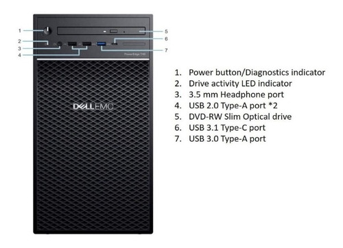 Imagen 4 de 5 de Servidor Dell Poweredge T40 I5, 8gb Ram 1 Hdd 1tb.lps