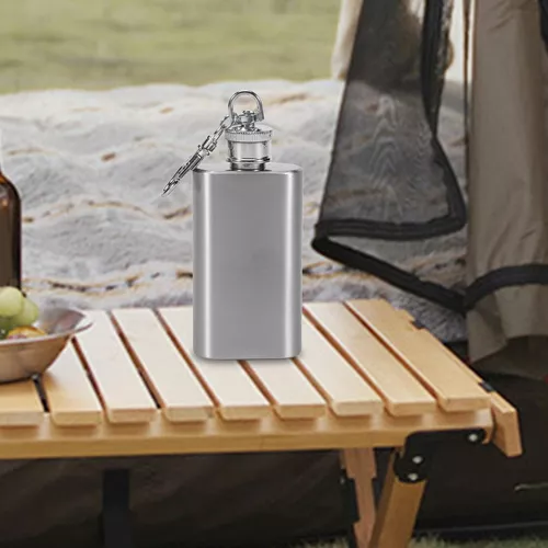 Petaca a prueba de fugas de licor, botella de 7.6 onzas, taza de flagón,  funda de piel con acuarela con estampado de camuflaje, contenedor de  bolsillo para bebidas discretas de whisky alcohol