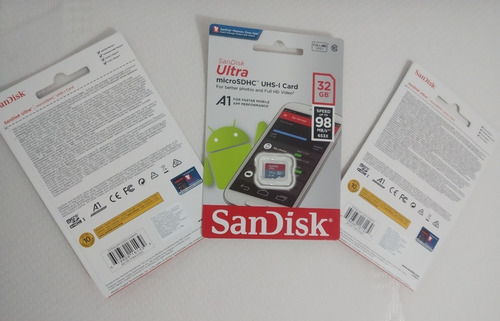 Micro Sd Sandisk 32gb Clase 10 98mbs Original Garantia 1 Año