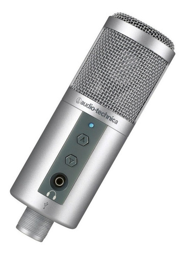 Imagen 2 de 3 de Micrófono Audio-Technica ATR2500-USB condensador cardioide plata